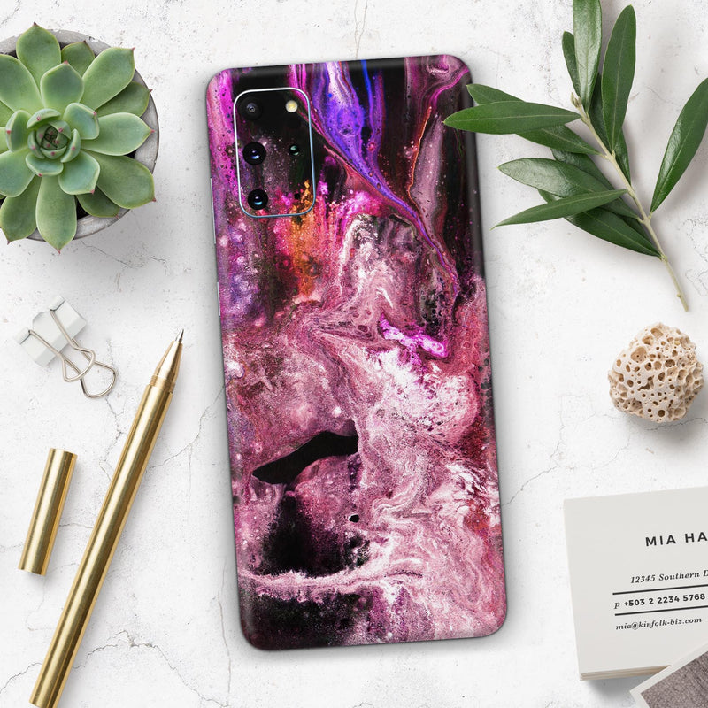 Liquid Abstract Paint V70 - Skin-Kit for the Samsung Galaxy S-Series S20, S20 Plus, S20 Ultra , S10 & others (All Galaxy Devices Available)