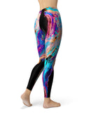Liquid Abstract Paint V71 - All Over Print Womens Leggings / Yoga or Workout Pants