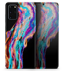 Liquid Abstract Paint V71 - Skin-Kit for the Samsung Galaxy S-Series S20, S20 Plus, S20 Ultra , S10 & others (All Galaxy Devices Available)