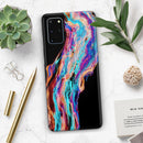 Liquid Abstract Paint V71 - Skin-Kit for the Samsung Galaxy S-Series S20, S20 Plus, S20 Ultra , S10 & others (All Galaxy Devices Available)
