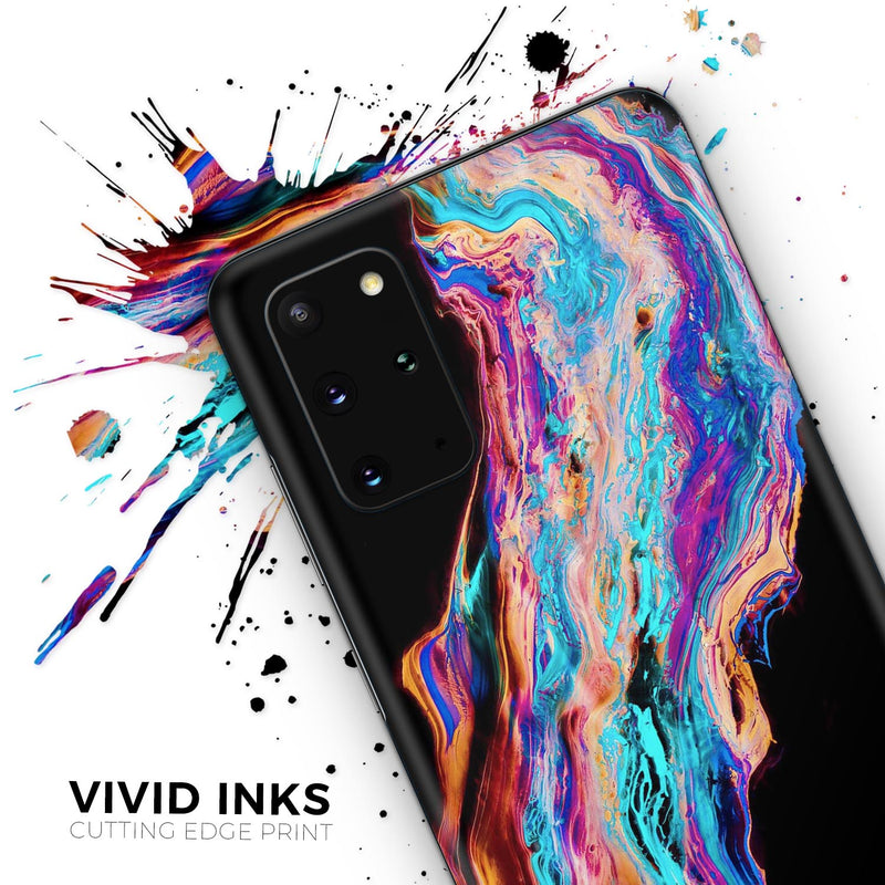 Liquid Abstract Paint V71 - Skin-Kit for the Samsung Galaxy S-Series S20, S20 Plus, S20 Ultra , S10 & others (All Galaxy Devices Available)