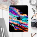Liquid Abstract Paint V71 - Full Body Skin Decal for the Apple iPad Pro 12.9", 11", 10.5", 9.7", Air or Mini (All Models Available)