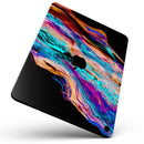 Liquid Abstract Paint V71 - Full Body Skin Decal for the Apple iPad Pro 12.9", 11", 10.5", 9.7", Air or Mini (All Models Available)