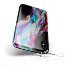 Liquid Abstract Paint V71 - iPhone X Swappable Hybrid Case