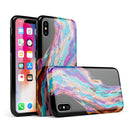 Liquid Abstract Paint V71 - iPhone X Swappable Hybrid Case