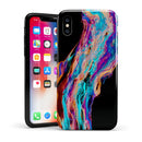 Liquid Abstract Paint V71 - iPhone X Swappable Hybrid Case