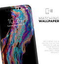 Liquid Abstract Paint V71 - Protective Skin Wrap & Decal – Compatible with iPhone SE to iPhone 17 Pro Max (All Models)