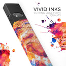 Liquid Abstract Paint V72 - Premium Decal Protective Skin-Wrap Sticker compatible with the Juul Labs vaping device