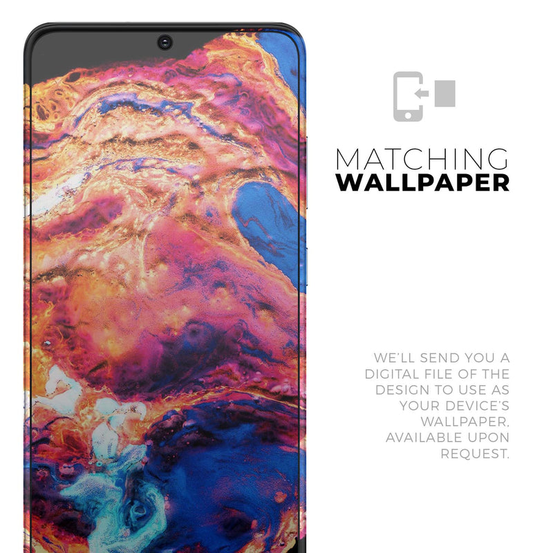 Liquid Abstract Paint V72 - Skin-Kit for the Samsung Galaxy S-Series S20, S20 Plus, S20 Ultra , S10 & others (All Galaxy Devices Available)