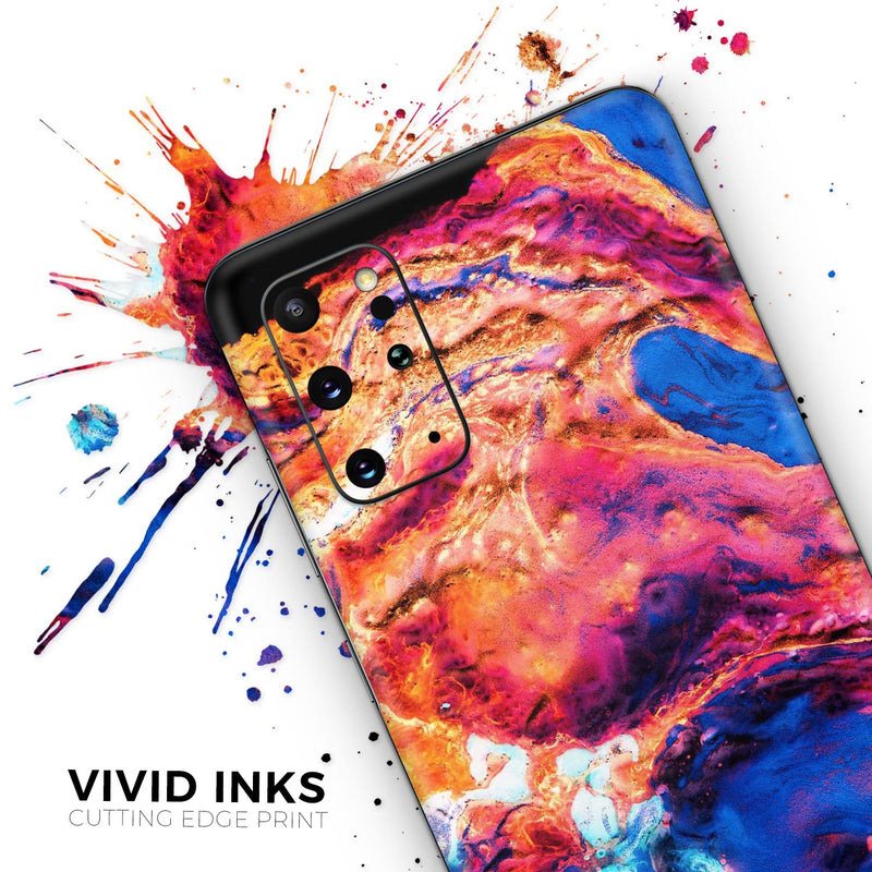 Liquid Abstract Paint V72 - Skin-Kit for the Samsung Galaxy S-Series S20, S20 Plus, S20 Ultra , S10 & others (All Galaxy Devices Available)