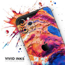 Liquid Abstract Paint V72 - Protective Skin Wrap & Decal – Compatible with iPhone SE to iPhone 17 Pro Max (All Models)