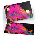 Liquid Abstract Paint V73 - Premium Protective Decal Skin-Kit for the Apple Credit Card