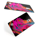Liquid Abstract Paint V73 - Premium Protective Decal Skin-Kit for the Apple Credit Card