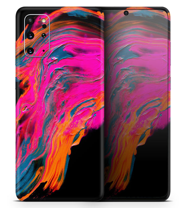 Liquid Abstract Paint V73 - Skin-Kit for the Samsung Galaxy S-Series S20, S20 Plus, S20 Ultra , S10 & others (All Galaxy Devices Available)