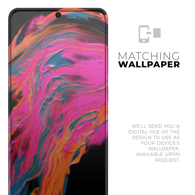 Liquid Abstract Paint V73 - Skin-Kit for the Samsung Galaxy S-Series S20, S20 Plus, S20 Ultra , S10 & others (All Galaxy Devices Available)