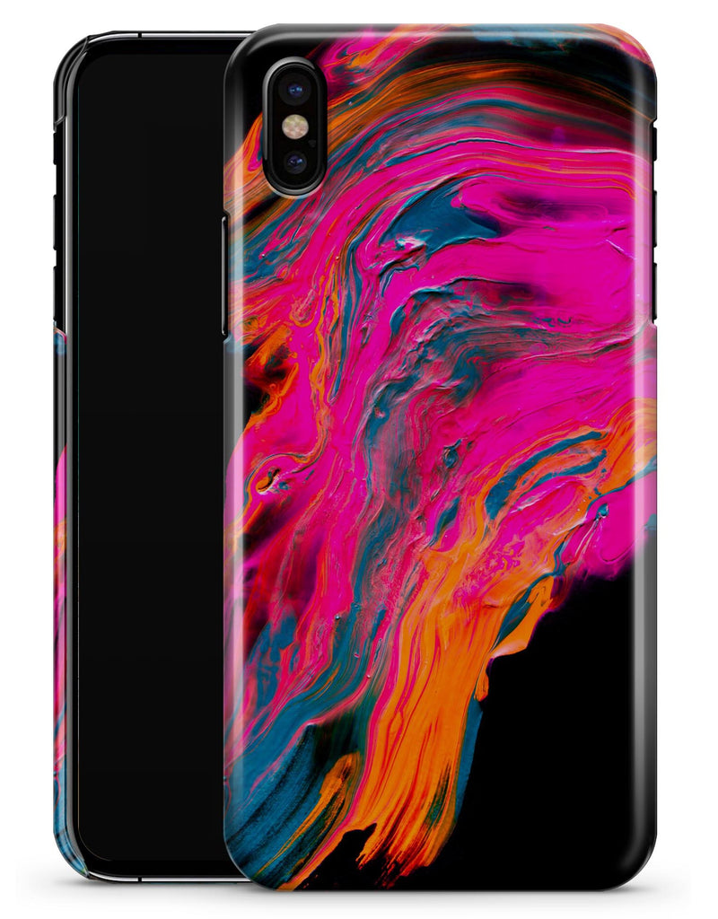 Liquid Abstract Paint V73 - iPhone X Clipit Case