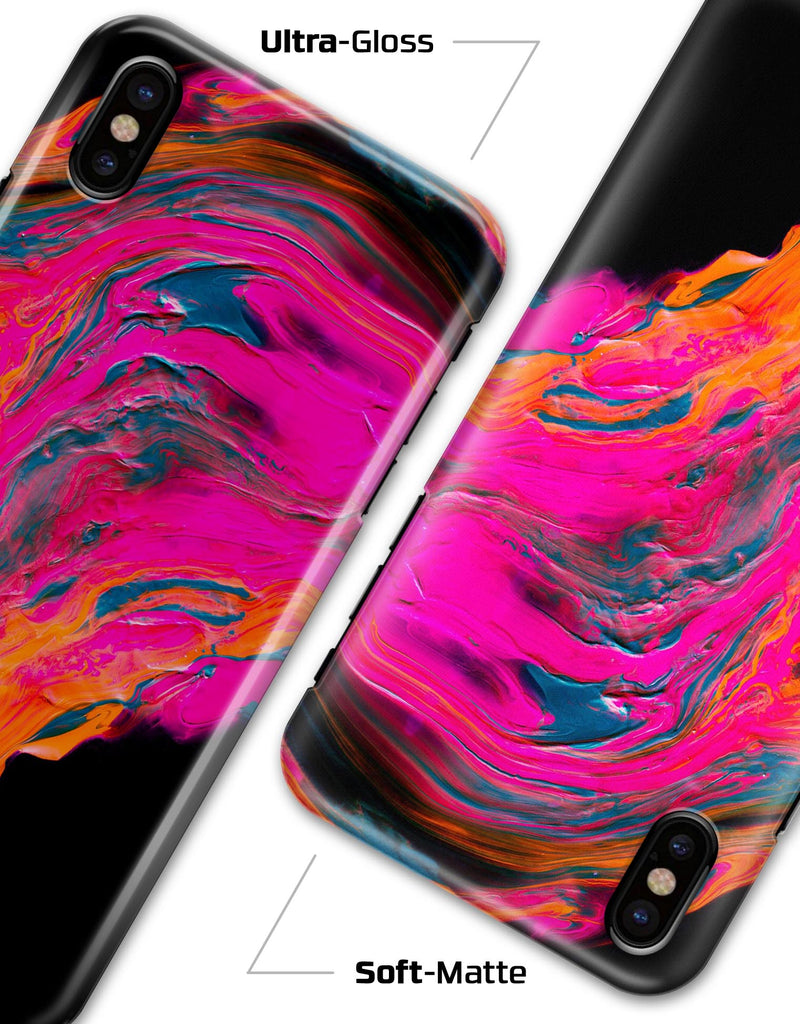 Liquid Abstract Paint V73 - iPhone X Clipit Case