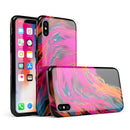 Liquid Abstract Paint V73 - iPhone X Swappable Hybrid Case