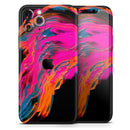 Liquid Abstract Paint V73 - Protective Skin Wrap & Decal – Compatible with iPhone SE to iPhone 17 Pro Max (All Models)