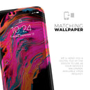 Liquid Abstract Paint V73 - Protective Skin Wrap & Decal – Compatible with iPhone SE to iPhone 17 Pro Max (All Models)