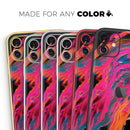 Liquid Abstract Paint V73 - Protective Skin Wrap & Decal – Compatible with iPhone SE to iPhone 17 Pro Max (All Models)