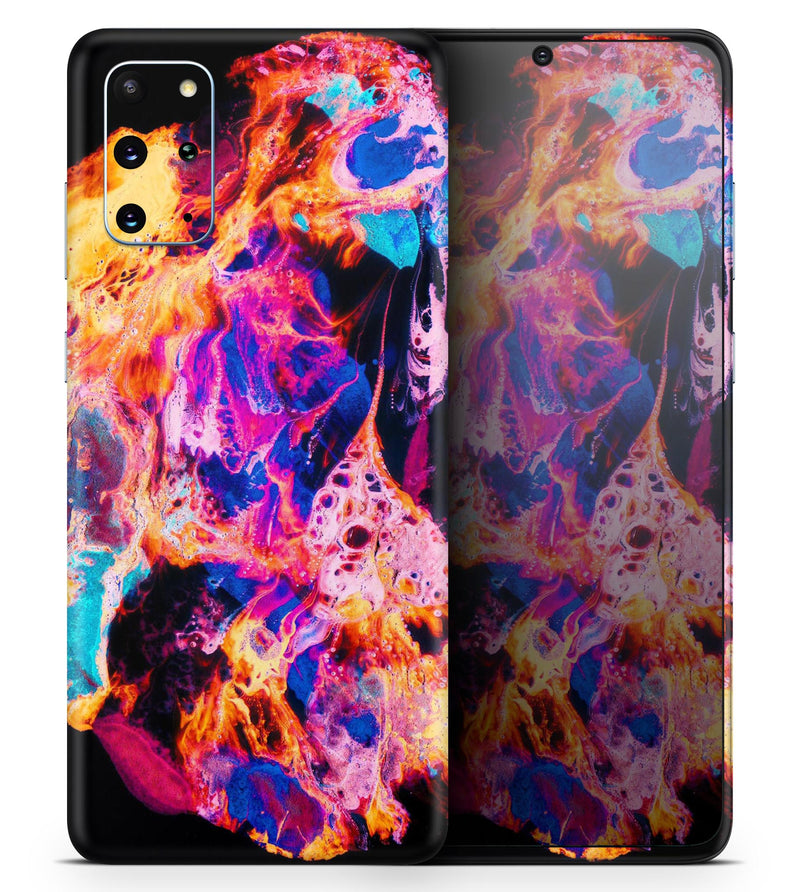 Liquid Abstract Paint V74 - Skin-Kit for the Samsung Galaxy S-Series S20, S20 Plus, S20 Ultra , S10 & others (All Galaxy Devices Available)