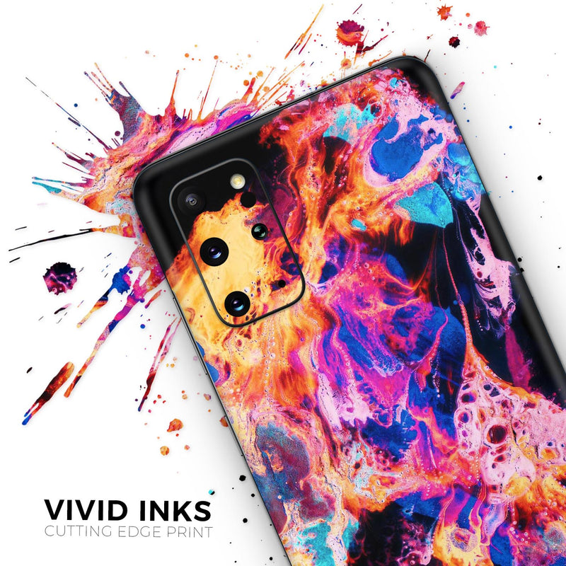 Liquid Abstract Paint V74 - Skin-Kit for the Samsung Galaxy S-Series S20, S20 Plus, S20 Ultra , S10 & others (All Galaxy Devices Available)