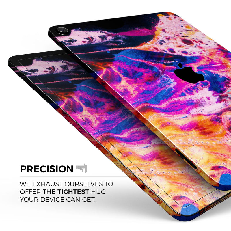 Liquid Abstract Paint V74 - Full Body Skin Decal for the Apple iPad Pro 12.9", 11", 10.5", 9.7", Air or Mini (All Models Available)