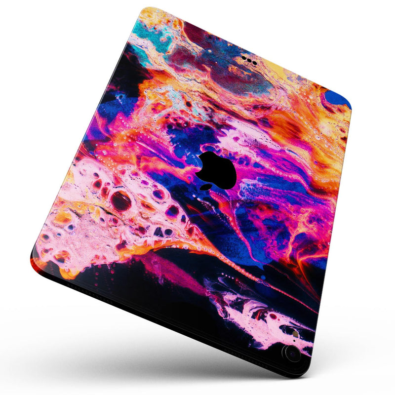 Liquid Abstract Paint V74 - Full Body Skin Decal for the Apple iPad Pro 12.9", 11", 10.5", 9.7", Air or Mini (All Models Available)