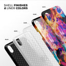 Liquid Abstract Paint V74 - iPhone X Swappable Hybrid Case