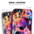 Liquid Abstract Paint V74 - Protective Skin Wrap & Decal – Compatible with iPhone SE to iPhone 17 Pro Max (All Models)