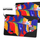 Liquid Abstract Paint V75 - Premium Protective Decal Skin-Kit for the Apple Credit Card