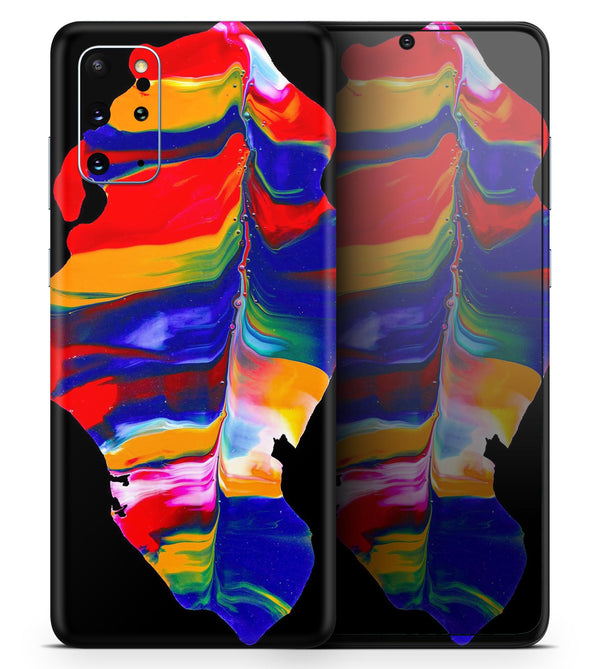 Liquid Abstract Paint V75 - Skin-Kit for the Samsung Galaxy S-Series S20, S20 Plus, S20 Ultra , S10 & others (All Galaxy Devices Available)