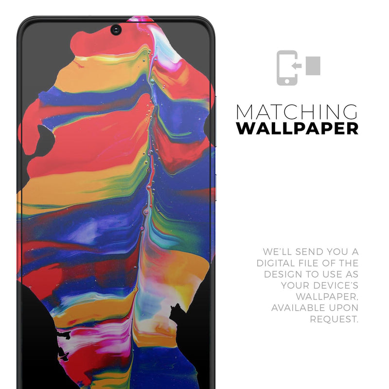 Liquid Abstract Paint V75 - Skin-Kit for the Samsung Galaxy S-Series S20, S20 Plus, S20 Ultra , S10 & others (All Galaxy Devices Available)