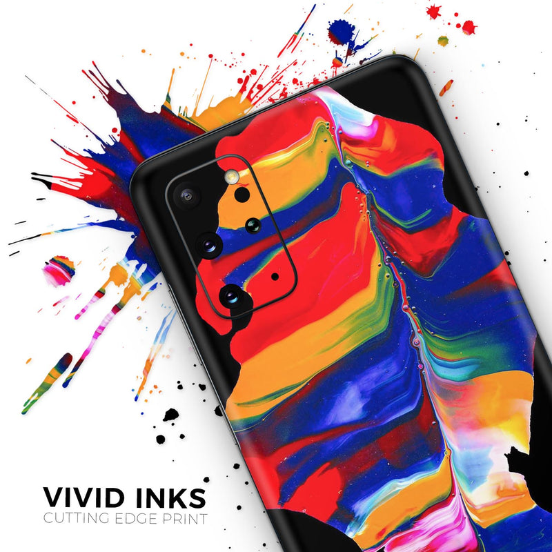 Liquid Abstract Paint V75 - Skin-Kit for the Samsung Galaxy S-Series S20, S20 Plus, S20 Ultra , S10 & others (All Galaxy Devices Available)