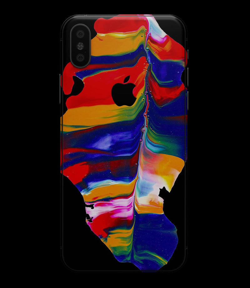 Liquid Abstract Paint V75 - iPhone XS MAX, XS/X, 8/8+, 7/7+, 5/5S/SE Skin-Kit (All iPhones Available)