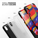 Liquid Abstract Paint V75 - iPhone X Swappable Hybrid Case
