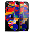Liquid Abstract Paint V75 - Protective Skin Wrap & Decal – Compatible with iPhone SE to iPhone 17 Pro Max (All Models)