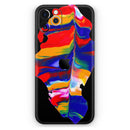 Liquid Abstract Paint V75 - Protective Skin Wrap & Decal – Compatible with iPhone SE to iPhone 17 Pro Max (All Models)