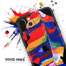 Liquid Abstract Paint V75 - Protective Skin Wrap & Decal – Compatible with iPhone SE to iPhone 17 Pro Max (All Models)