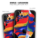 Liquid Abstract Paint V75 - Protective Skin Wrap & Decal – Compatible with iPhone SE to iPhone 17 Pro Max (All Models)