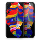 Liquid Abstract Paint V75 - Protective Skin Wrap & Decal – Compatible with iPhone SE to iPhone 17 Pro Max (All Models)