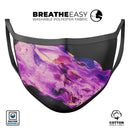 Liquid Abstract Paint V76 - Made in USA Mouth Cover Unisex Anti-Dust Cotton Blend Reusable & Washable Face Mask with Adjustable Sizing for Adult or Child