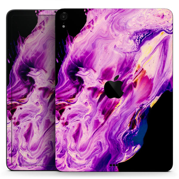 Liquid Abstract Paint V76 - Full Body Skin Decal for the Apple iPad Pro 12.9", 11", 10.5", 9.7", Air or Mini (All Models Available)