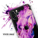 Liquid Abstract Paint V76 - Protective Skin Wrap & Decal – Compatible with iPhone SE to iPhone 17 Pro Max (All Models)