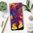 Liquid Abstract Paint V78 - Skin-Kit for the Samsung Galaxy S-Series S20, S20 Plus, S20 Ultra , S10 & others (All Galaxy Devices Available)