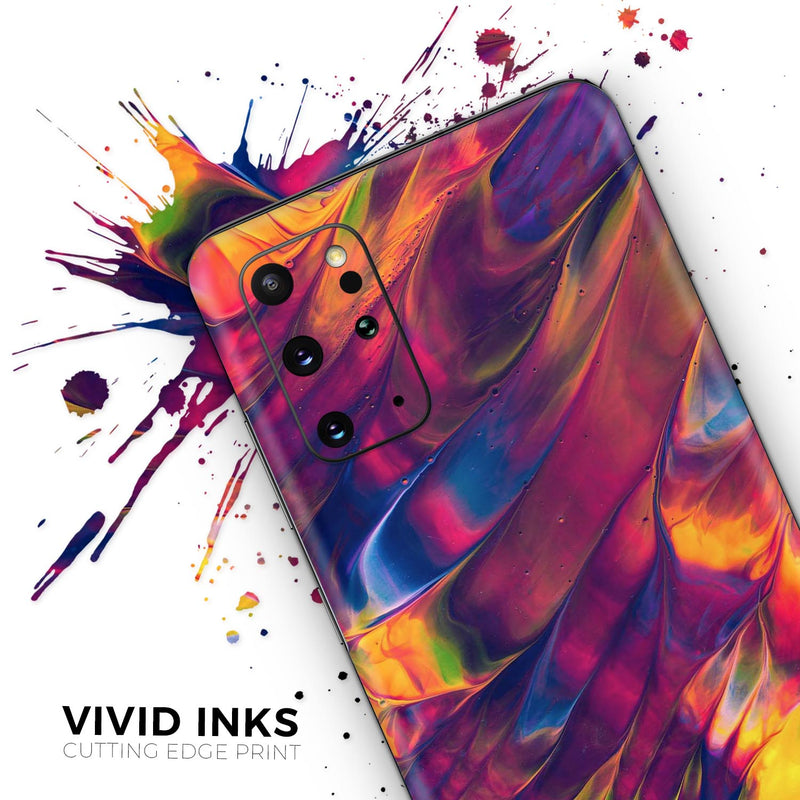 Liquid Abstract Paint V78 - Skin-Kit for the Samsung Galaxy S-Series S20, S20 Plus, S20 Ultra , S10 & others (All Galaxy Devices Available)