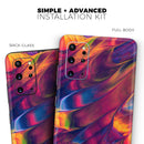 Liquid Abstract Paint V78 - Skin-Kit for the Samsung Galaxy S-Series S20, S20 Plus, S20 Ultra , S10 & others (All Galaxy Devices Available)