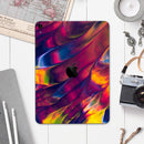 Liquid Abstract Paint V78 - Full Body Skin Decal for the Apple iPad Pro 12.9", 11", 10.5", 9.7", Air or Mini (All Models Available)