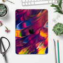 Liquid Abstract Paint V78 - Full Body Skin Decal for the Apple iPad Pro 12.9", 11", 10.5", 9.7", Air or Mini (All Models Available)